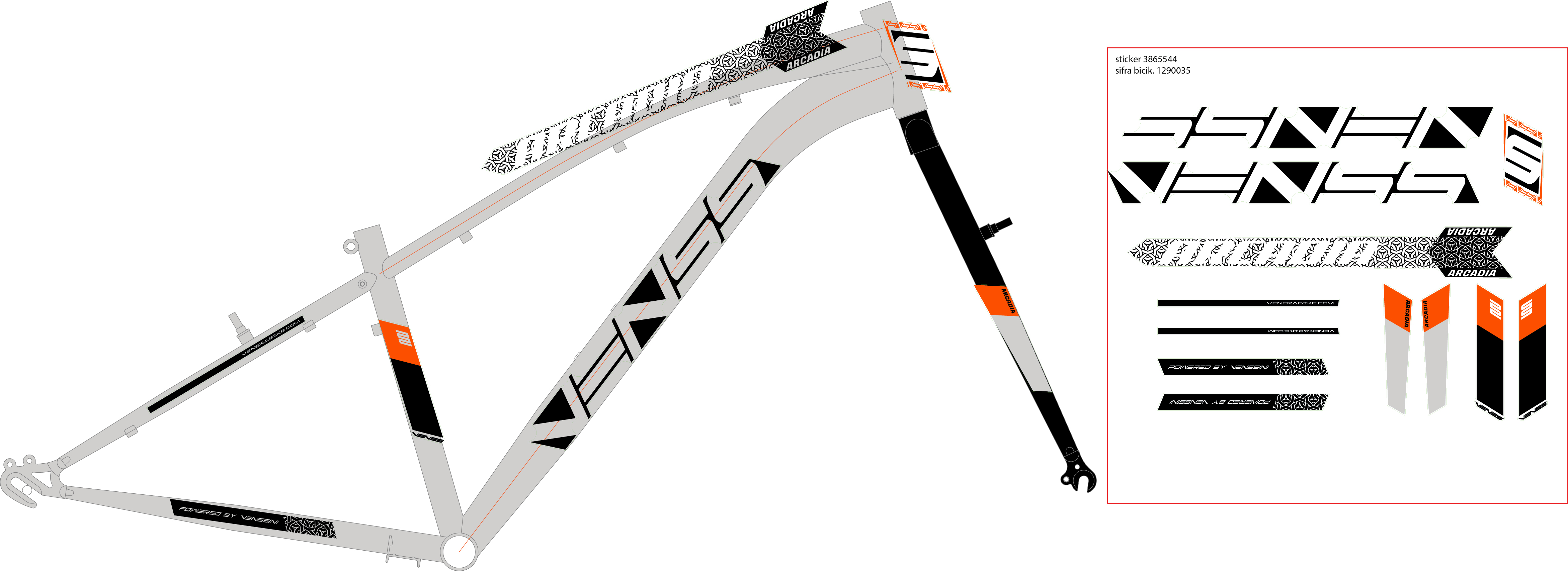 F.VILA ZA RAM  ARC292UTV/25CK01P17/XL18-3892280 2025